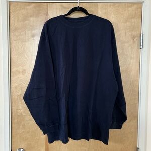 Champs Dark Blue Waffle Knit Shirt